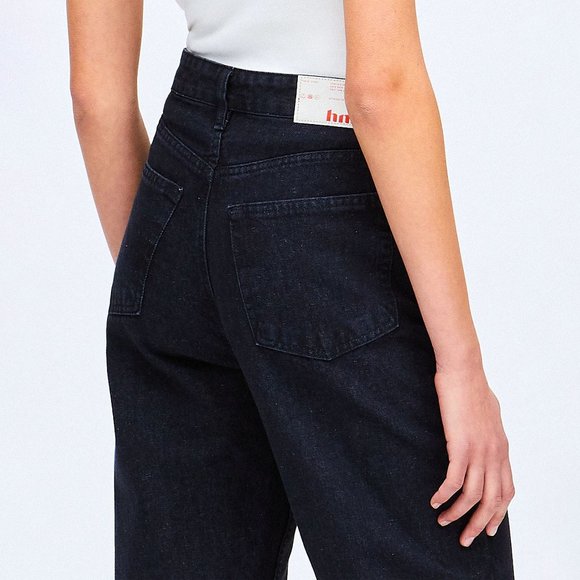 HNST Isolde High Rise Loose Stone Black Denim Jeans - Picture 3 of 8